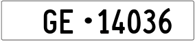 Truck License Plate